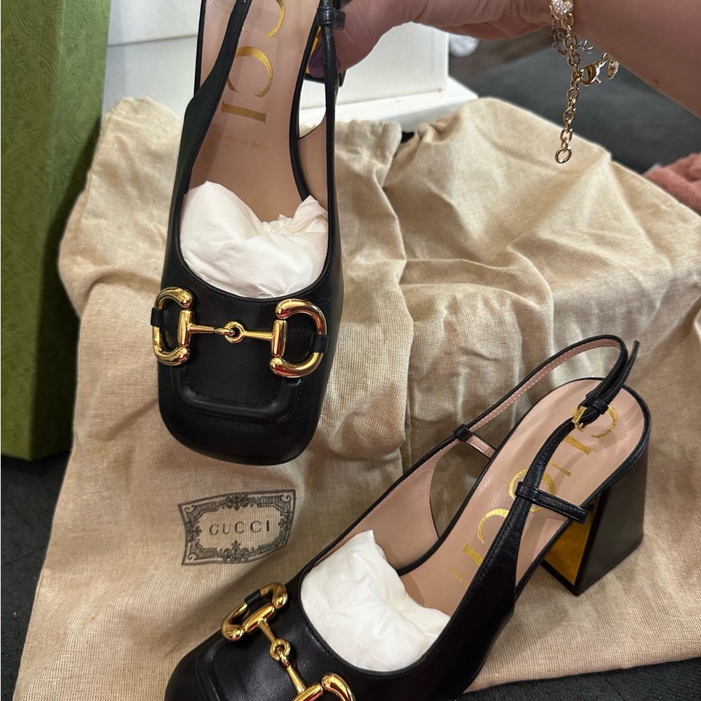 Gucci horsebit heels